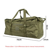 NNEOBA 106L Tactical Duffel Bag Camping Green