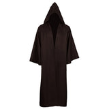 Masquerad Cloak Soft Unisex Hooded Black Robe Witch Long Cape Cosplay Costume Prop Party Performance Supplies Holiday Decoration - XL