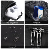 NNEOBA 40L Foldable Sports Gym Travel Duffel Bag Black
