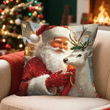 Christmas Throw Pillow Cover Set of 4 Decorative Pillowcases