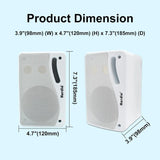 NNEOBA 2PCS Passive Wall-Mount Speakers White