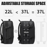 NNEOBA Expandable Travel Backpack Black
