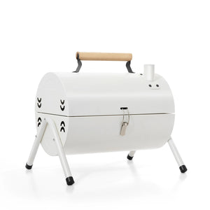NNEOBA Dual-Side Portable Charcoal BBQ Grill Camping Stove White