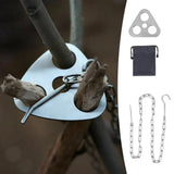 NNEOBA 1pc Camping Hanging Tripod W/ Bag Pot Rack