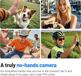 NNEOBA Thumb-Size WiFi Mini Camera  Action Cam with 32GB White