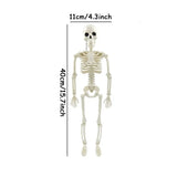 Happy Halloween Humanoid Skeleton Decorations – 2PCS Plastic Skeleton Props for Haunted House, Home, Bedroom, Balcony & Party Décor