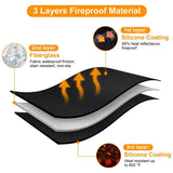 NNEOBA Fire Pit Fireproof Mat Round Stove