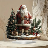2D Acrylic Santa Claus Christmas Ornament
