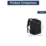 NNEOBA Laptop Backpack with Air Cushion Straps Black