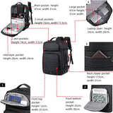 NNEOBA Laptop Backpack with USB Port Black