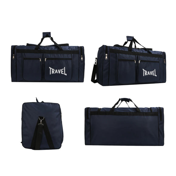 NNEOBA 80L Foldable Waterproof Travel Duffel Bag Deep Blue