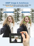 NNEOBA 4K Digital Camera with Autofocus Anti-Shake Black