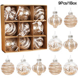 9PCS Christmas Ball Ornament Set