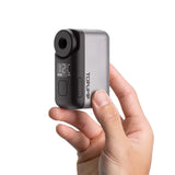 NNEOBA Mini Cordless Electric Bike Pump 120PSI with Screen Fast Charging Grey