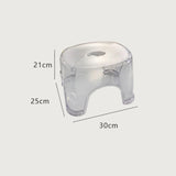 NNEOBA Bathroom Transparent Acrylic Non-slip Stool