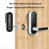 NNEOBA Smart Fingerprint Door Lock with App Control & IC Cards (Waterproof)