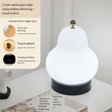 NNEOBA Elegant LED Cream Pear Table Lamp