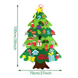 NNEOBA DIY Felt Christmas Tree Decoration Kit - Unique Holiday Ornaments for Kids