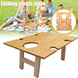 NNEOBA Wooden Folding Picnic Table