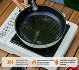 NNEOBA Camping Non-Stick Frying Pan Silver