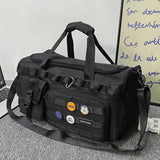 NNEOBA Foldable Dry-Wet Separation Gym Travel Bag Black
