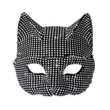 Shiny Cat Ear Masks Cosplay Halloween Party Costume Accessories Long Gloves Sexy Bling Kitten Half Masks