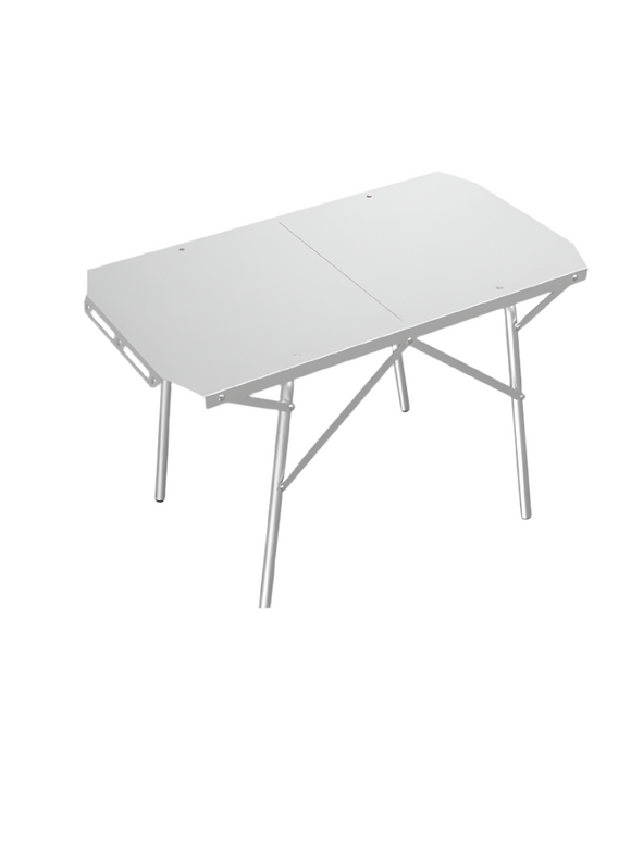 NNEOBA Outdoor Folding Table Heat-Resistant Silver