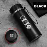 NNEOBA 1L Thermos Bottle with LED Temperature Display Black