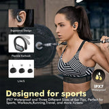 NNEOBA Wireless Sports Bluetooth Earbuds HiFi Sound with Mic