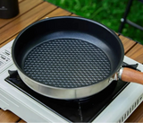 NNEOBA Camping Non-Stick Frying Pan Silver