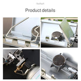 NNEOBA Camping Foldable Cartridge Stove Silver