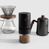 NNEOBA USB Rechargeable Burr Coffee Grinder Adjustable Precision Grinding Black