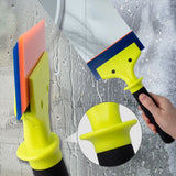 Nylon Handle Window Squeegee with Soft Rubber Blade – Car Windshield & Glass Cleaning Tool