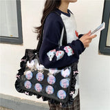 NNEOBA Cute Anime-Inspired Tote Crossbody Bag
