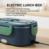 NNEOBA Electric Lunch Box 1.5L – 60W Portable Food Warmer for Car & Home