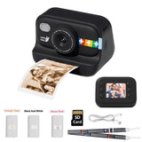NNEOBA Color Instant Print Camera for Kids Black