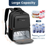 NNEOBA Waterproof Insulated Cooler Backpack Black