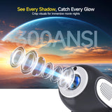 NNEOBA 4K Smart Projector Electric Focus Black
