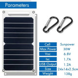 NNEOBA Solar Panel With USB Waterproof