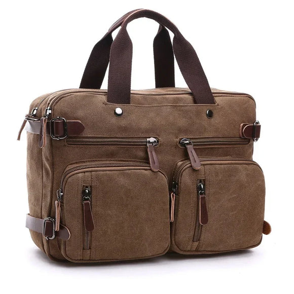 NNEOBA Laptop Travel Shoulder Bag Briefcase (Brown)