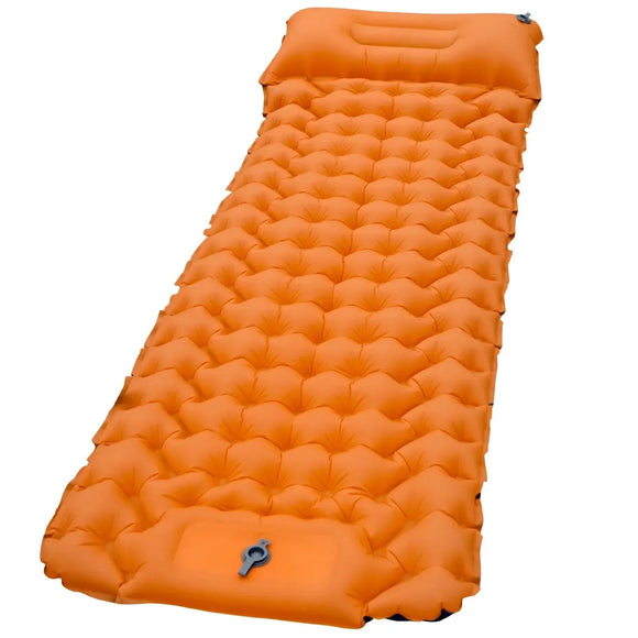 NNEOBA Sleeping Pad with Built-In Pillow Pump Orange