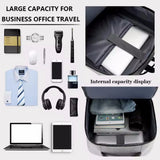 NNEOBA Waterproof Oxford Laptop Backpack Gray