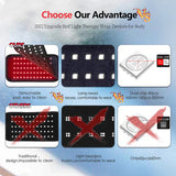 NNEOBA Portable Red & Infrared Therapy Belt with Heat & Massage