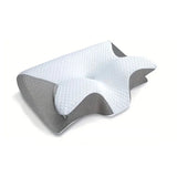 NNEOBA 2-in-1 Ergonomic Memory Foam Cervical Pillow Orthopedic Neck Support Grey