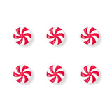 Acrylic Christmas Candy Ornaments 50pcs Peppermint Sweet