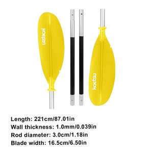 NNEOBA Aluminum Alloy Kayak Paddle Set