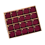 20PCS Flocked Velvet Christmas Ball Ornament Set