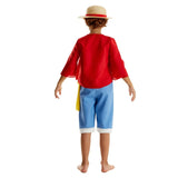 Kids' Luffy-Inspired Anime Cosplay Costume Set