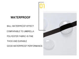 NNETM Luxury Marble Shower Curtain Bathroom Set (4 pcs)