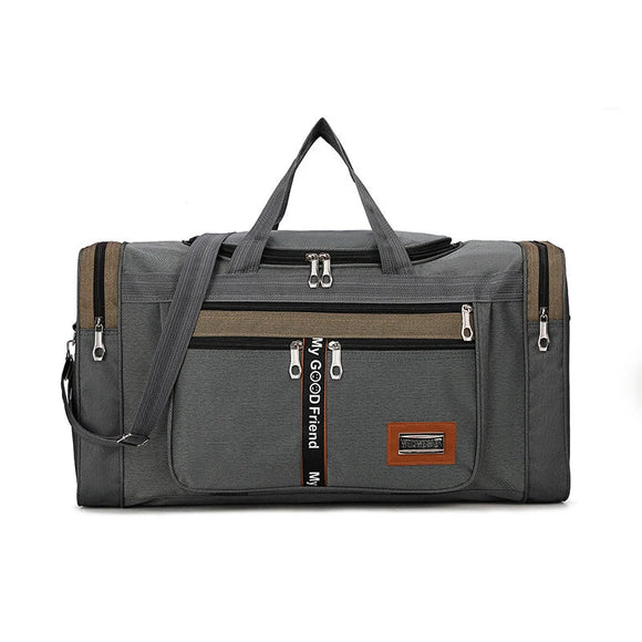 NNEOBA Travel Duffel Nylon Bag for Men and Women (Dark Grey)